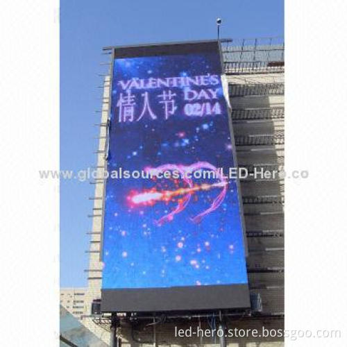 LED screen p10, high brightness, good consistency and high waterproof grade